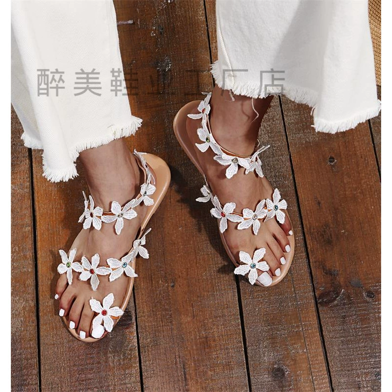 [2020 Flower Womens Summer Shoes Sandals босоножки]