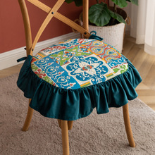 1152g Weight Seat Cushion Home Textiles & Decor Type Polyester Material Fashion Flower Polyester Seat Cushion