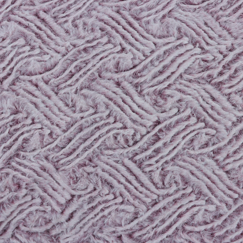 Spot frost color all -poly poly poly poly poly poly poly poly poly poly poem is edited by rabbit hair pressure flower fabrics autumn and winter clothing home spinning sofa pillow shoes and hat fabrics