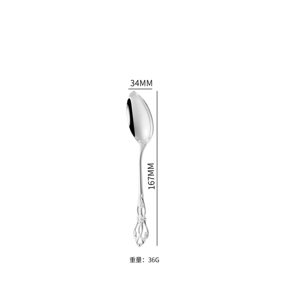 Glittering Silver Tea Spoon