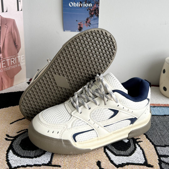 White Shoes, Men's Shoes, Height-Increasing Bread Shoes, Breathable New Style, Summer Sneakers, Men's Mesh Couple Casual Shoes, Women's Shoes