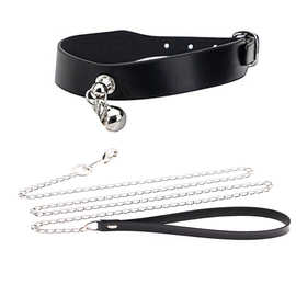 现货厂家直销宠物用品成人用品另类那狗狗铃铛项圈牵引链欧 美流