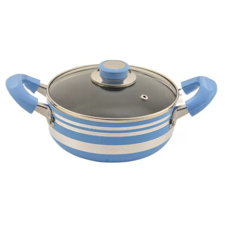 Suministro directo de fábrica de 10 piezas olla de sopa estilo novela verde menos humo variedad de color