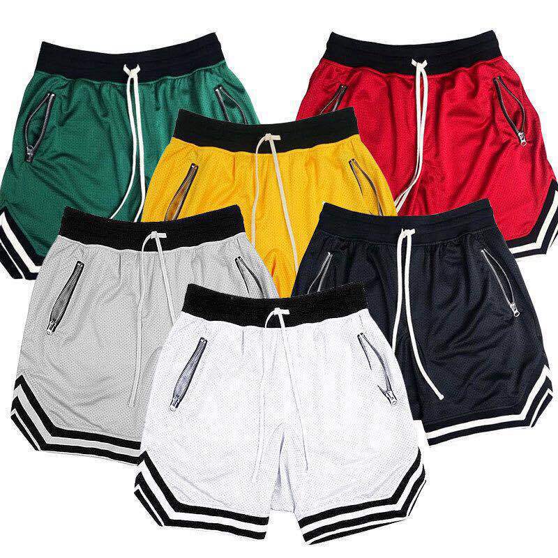 Summer Muscle Partner Running Basketball Training Thin Mesh Sports Shorts Men's Breathable Fitness Shorts