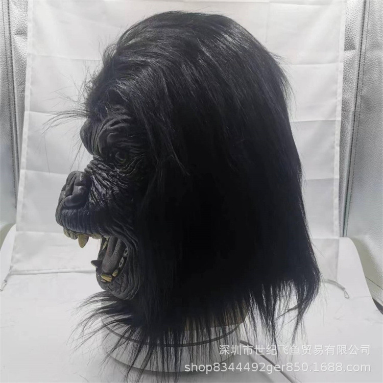 Godzilla vs King Kong Halloween horror máscara chimpancé látex tocado TikTok Live Funny props