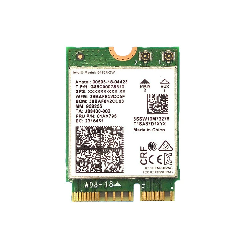 CNVI 5G 双频笔记本桌面内置无线网卡 5.0 蓝牙 NGFF 的 AC9462NGW