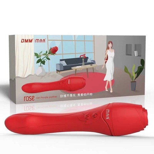 DMM rose stick women's 10-frequency vibration intelligent heating masturbation massager adult sex toys wholesale