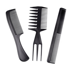Cross-border hair comb set, thick pointed tail comb, hair styling comb set for hair salon, 10-piece set