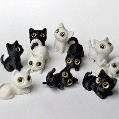 现货大眼萌猫3d打印玩具桌面工艺品手办摆件