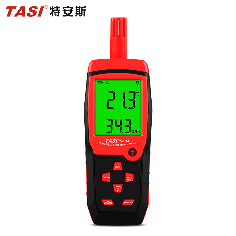 特安斯温湿度计TA8174工业家用高精度电子温湿度计室内大棚温度计