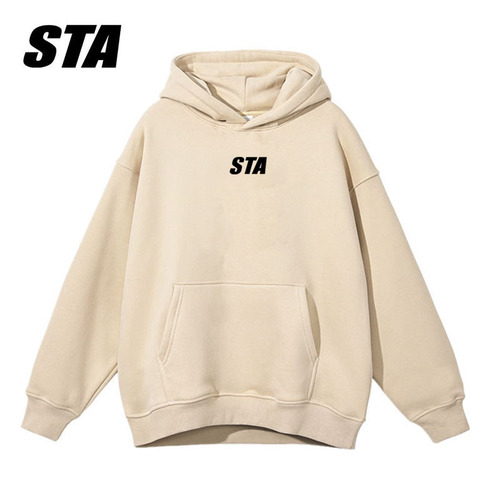 Bestselling STA Hooded Short-Sleeve Sweatshirt for Men and Women, Autumn and Winter, American Style Trend Brand Loose Jacket Hoodie