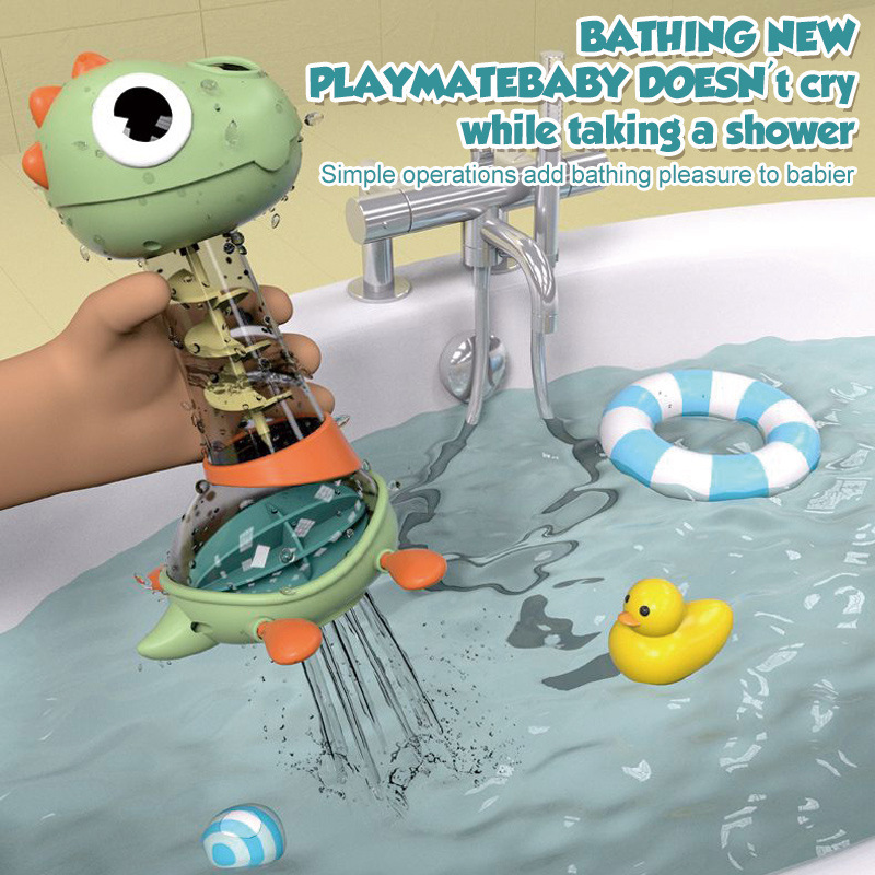 Juguetes de agua para niños transfronterizos rociadores dinosaurios rociadores rociadores tortugas rociadores conjuntos de anillo de anillo al por mayor