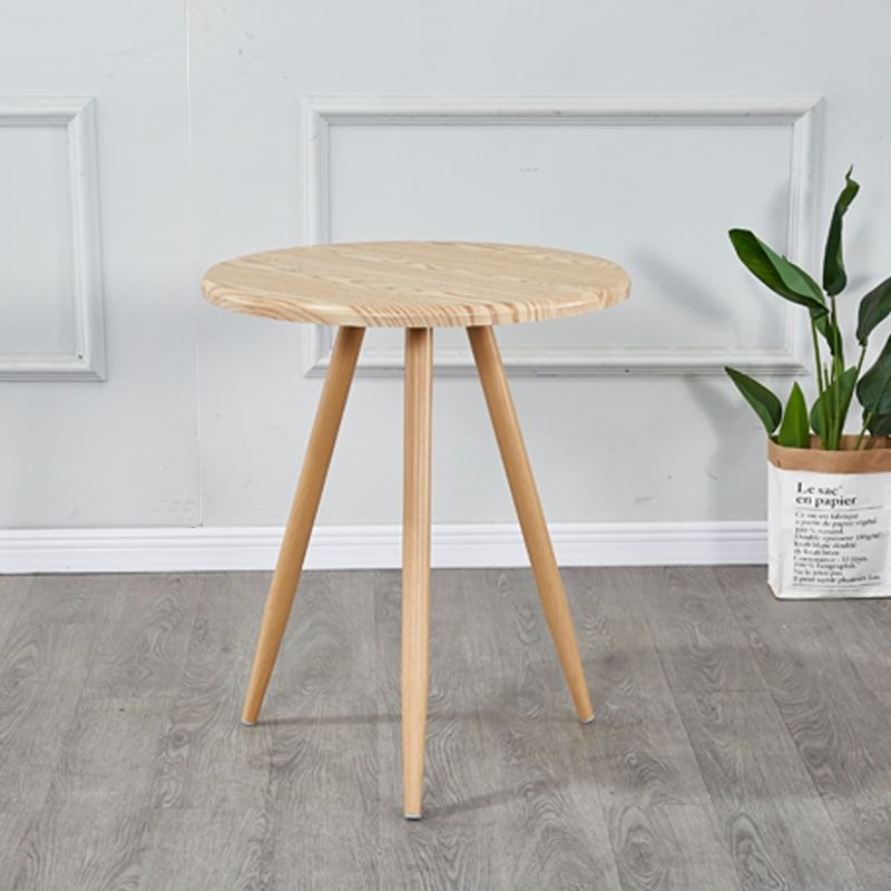 Mesa y silla de madera sólida nórdica, mesa de comedor redonda creativa, mesa de negociación moderna y simple. image 38