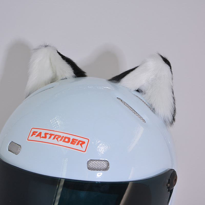 Motorcycle Decoration Cat Ears Helmet Detachable
