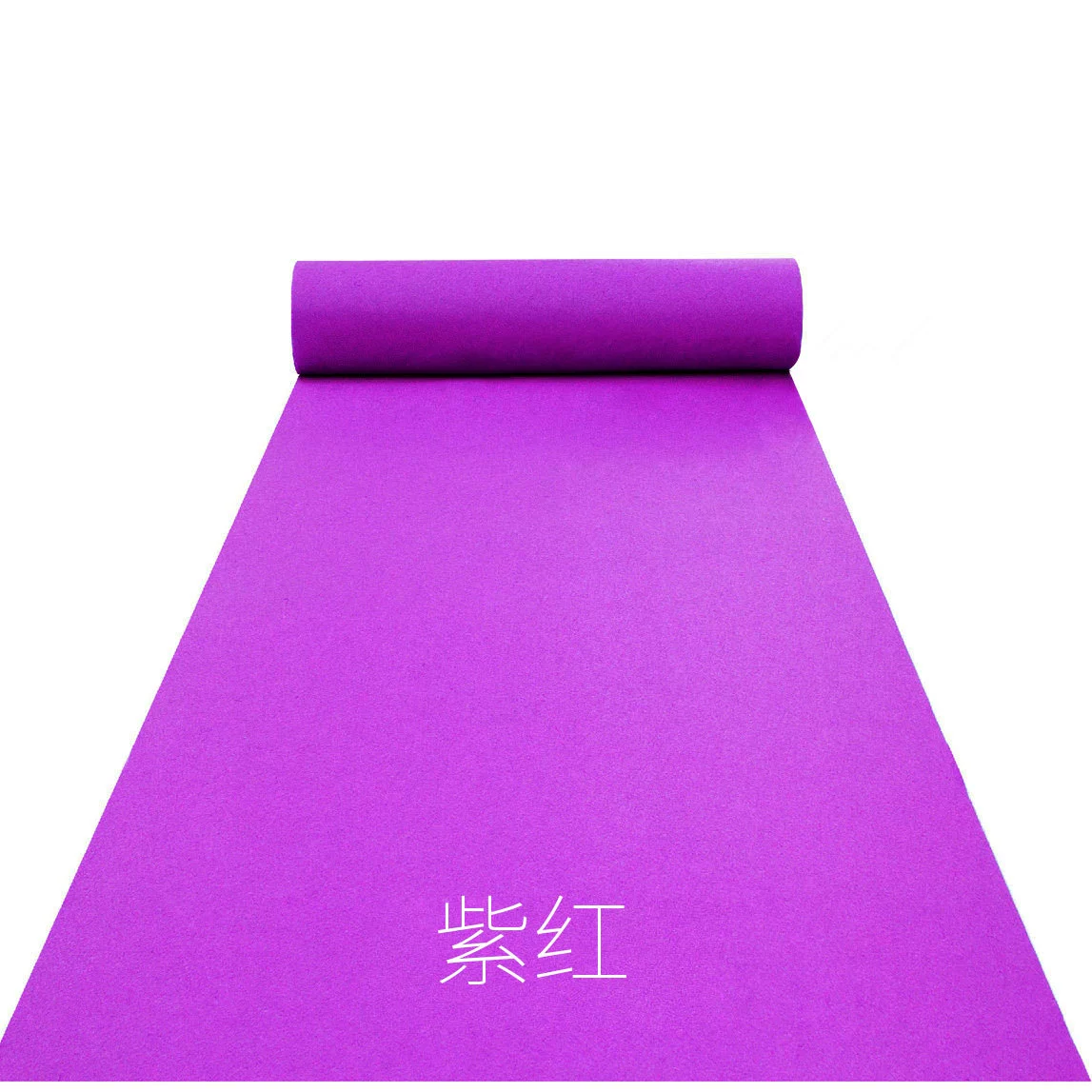Purple disposable carpet