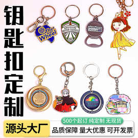 金属钥匙扣定制 旅游纪念烤漆钥匙扣挂件 锌合金仿珐琅礼品钥匙链