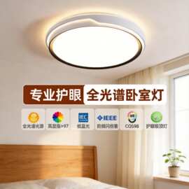 全光谱护眼卧室灯2025年新款客厅房间主卧灯灯现代简约LED吸顶灯