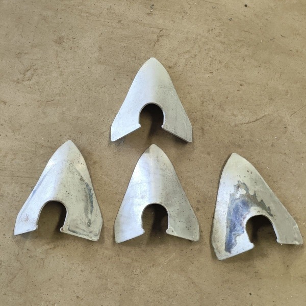 楼腿式小麦播种机楼尖宽幅小麦播种机腿尖14厘米宽43mm圆管焊接尖