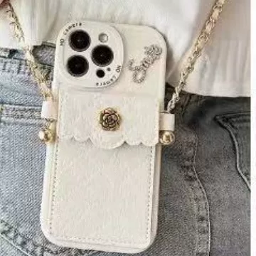 Apple, держатель для карт с узором diamonds, сумка через плечо, совместим с iPhone 13, чехол для телефона, стиль Chanel, 16promax, iphone