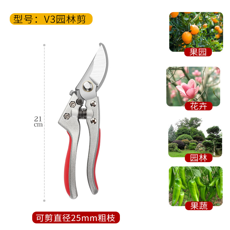 Tijeras de podar, tijeras de jardinería, tijeras de cuchillo, tijeras especiales para ramas, tijeras de jardín, tijeras de corte de flores de poda de árboles frutales