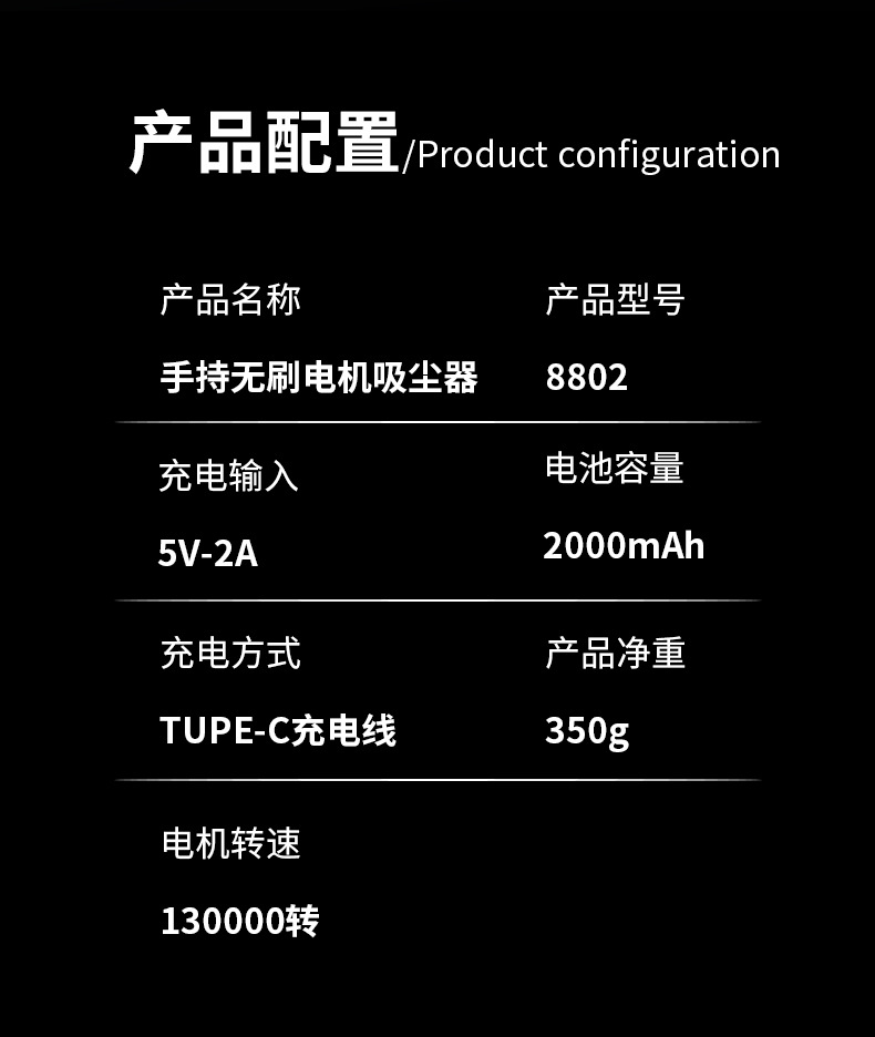 Cross-border wireless car vacuum cleaner, handheld multifunctional desktop cleaner, high-speed wireless compact suction-blowing all-in-one machine