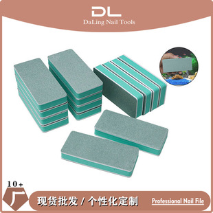 Polishing Board for Crafts, Green and White Double-Sided Polishing and Brightening, Nail Art Special Polishing File, Silver Block, Fish Tank Polishing Board