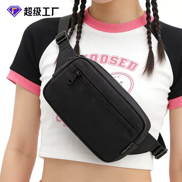 Cross-border new men's waist bag outdoor sports waterproof mobile phone bag fashion riding shoulder messenger bag manufacturers wholesale