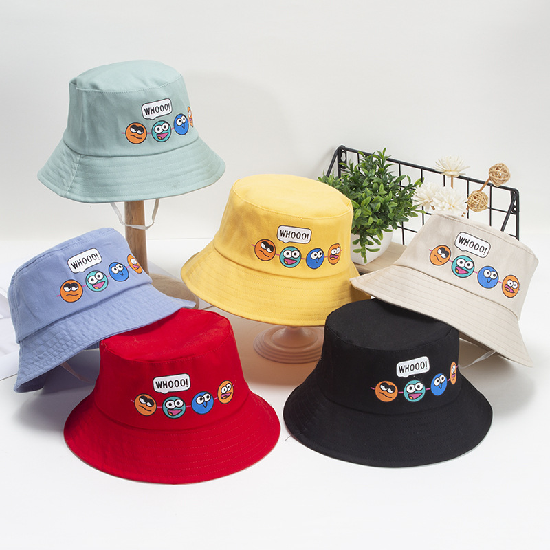 Sombrero de pescador infantil – Para bebés y niños, con estampado de dibujos animados, personalizable con LOGO