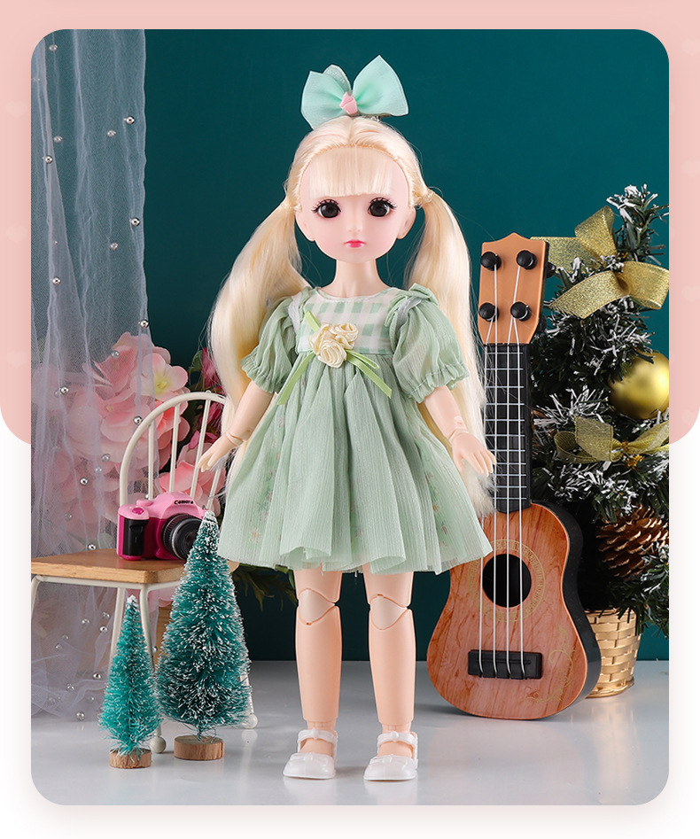 Poppenprinsessenset van 30 cm met 23 beweegbare gewrichten, BJD-aankleedpop op schaal 1/6, kinderspeelgoedcadeau, groothandel_voghion.com