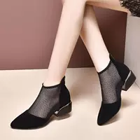 Ботинки Chunxia.com 2024 Новый топ ботинки низкие полые полые ботинки из мягкой кожи Полярит женские туфли сетки римские сандалии