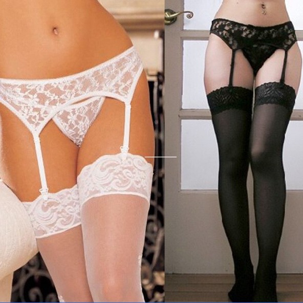 Foreign trade cross-border supply sexy temptation conjoined lace garter belt + T pants Joker manufacturers wholesale
