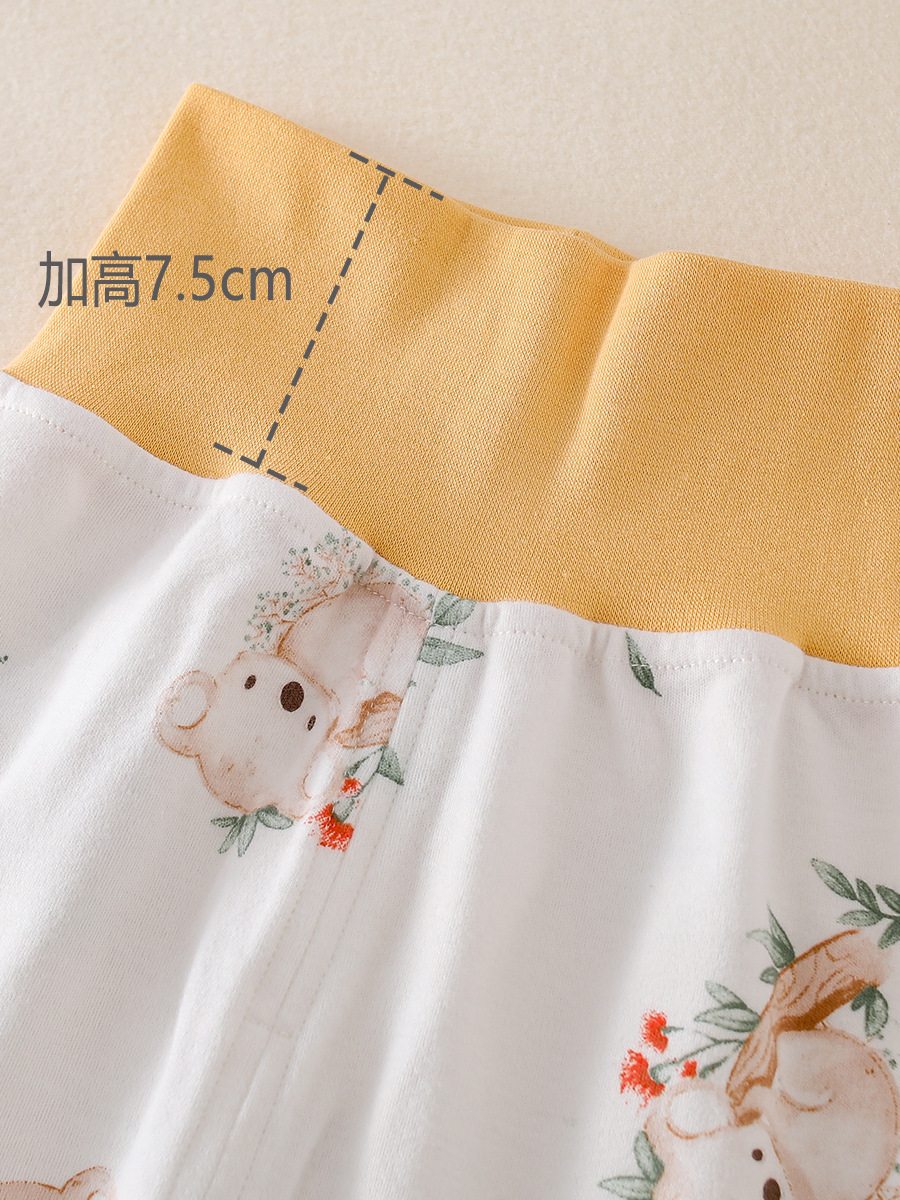 Children's Autumn Clothes Spring Shoulder Buckle Cotton Fall Pants for Boys and Girls Split Pajamas Home Clothes Baby Thermal Underwear suit