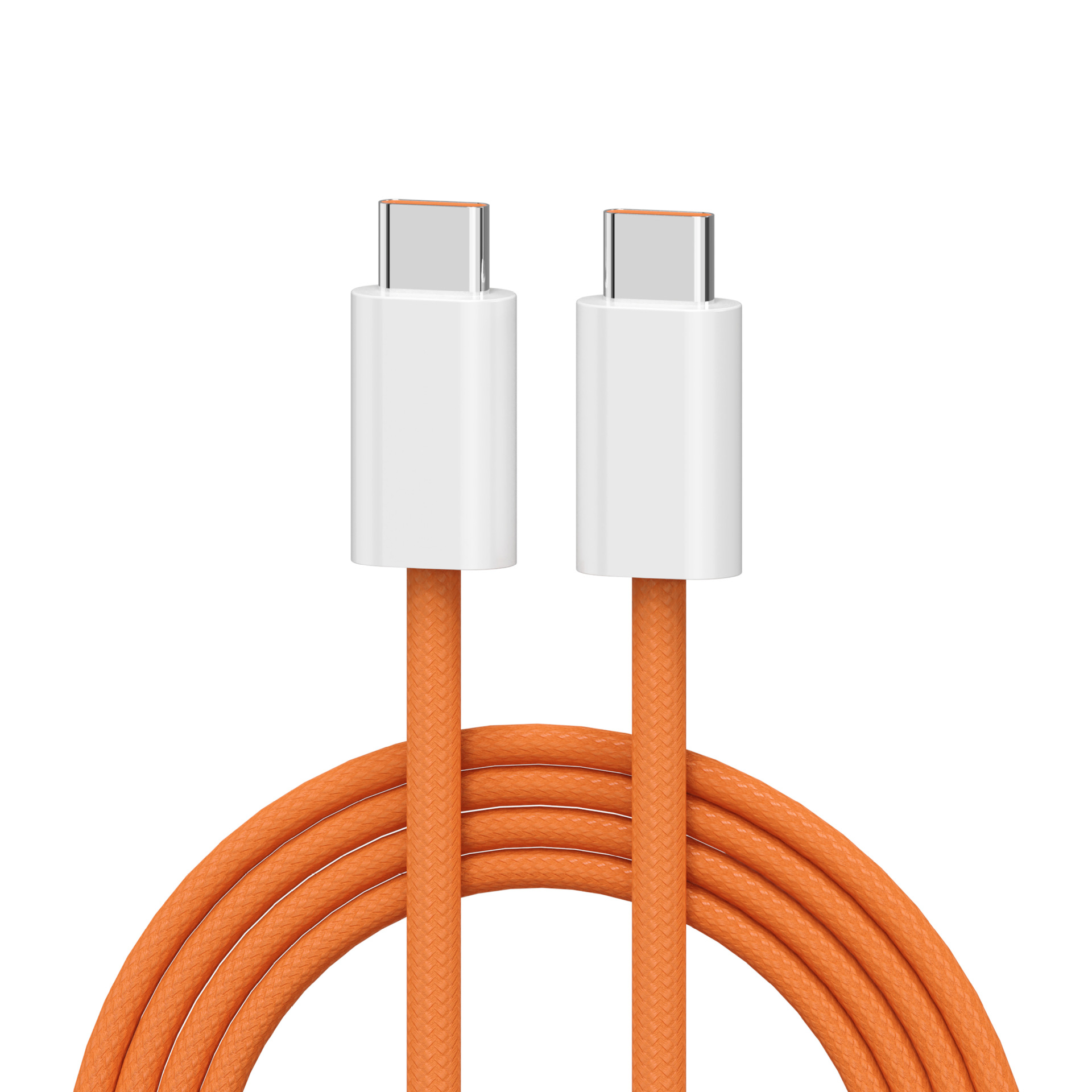 Para Apple 15 - 17 cable de datos de carga rápida 60W cable de carga de teléfono doble tipo-c naranja