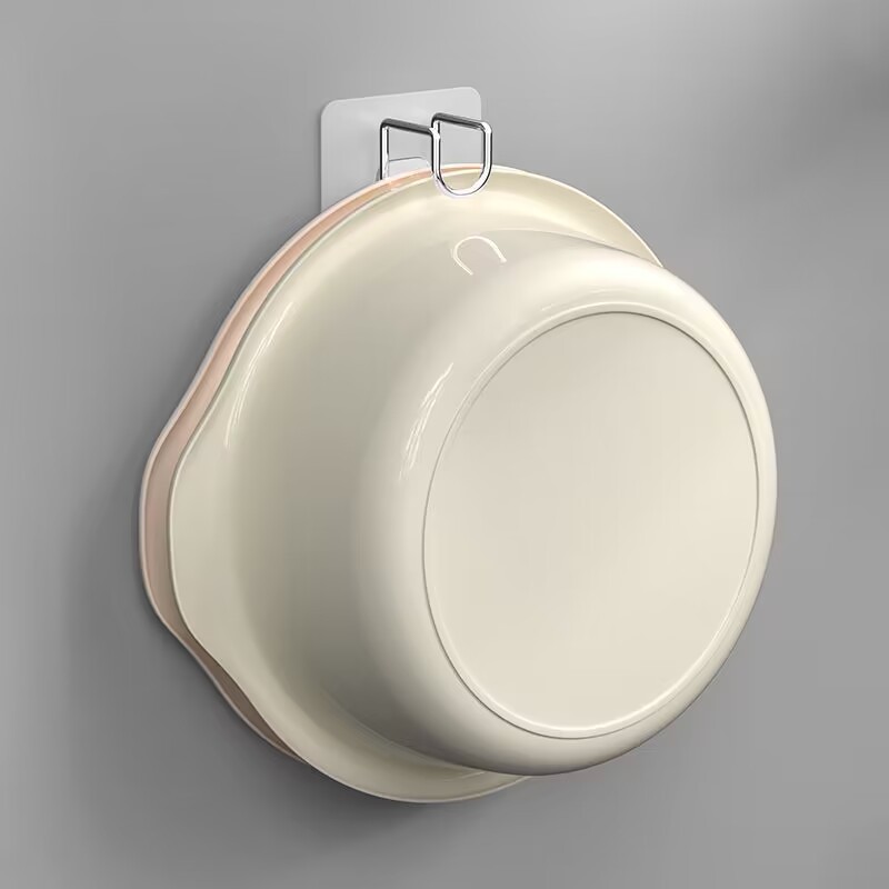 Stainless steel washbasin hook bathroom without punching washbasin…