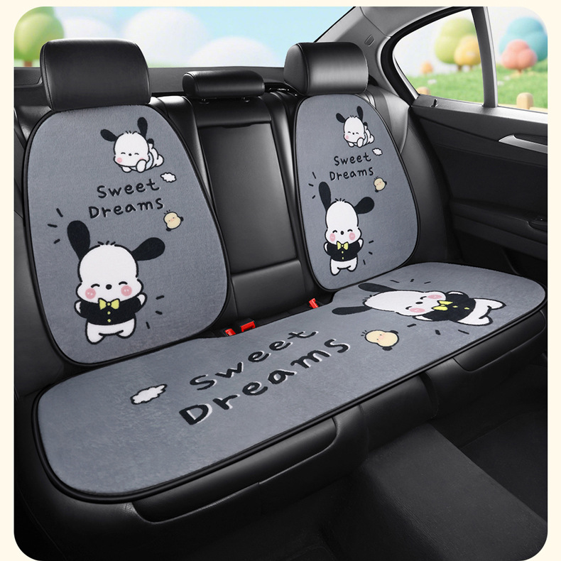 S021 Stuffed Gentleman Puppy Cartoon Car Cushion Single Piece Winter Stuffed Car Cushion Goddess Car Cushion