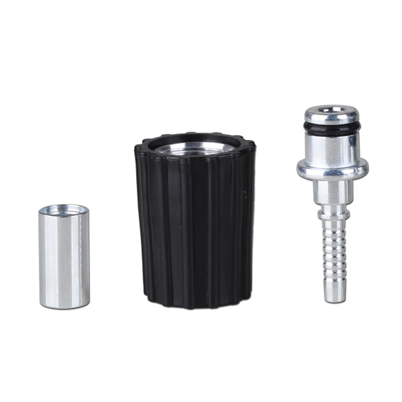 Fábrica al por mayor M14 alta presión arandela del coche conector de tubería 3-piece set M22 * 1,5 tornillo insertar 14/15mm Universal