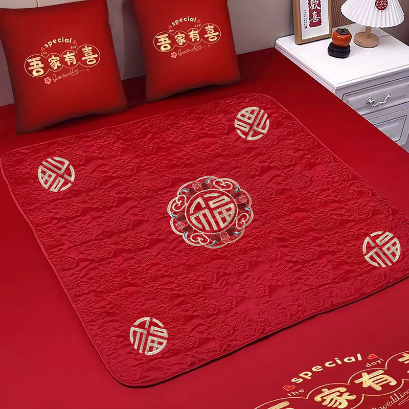 Mujeres de boda almohadilla de boda almohadilla de boda almohadilla de boda almohadilla de bordado de 100 fu para aumentar el cojín de la habitación de la boda edredón