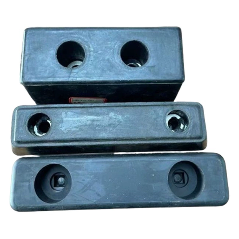 Индивидуальный прямоугольный резиновый блок амортизирующий буфер резиновая прокладка для защиты от столкновений Черный мост с шумоподавлением бампер для железнодорожного вагона