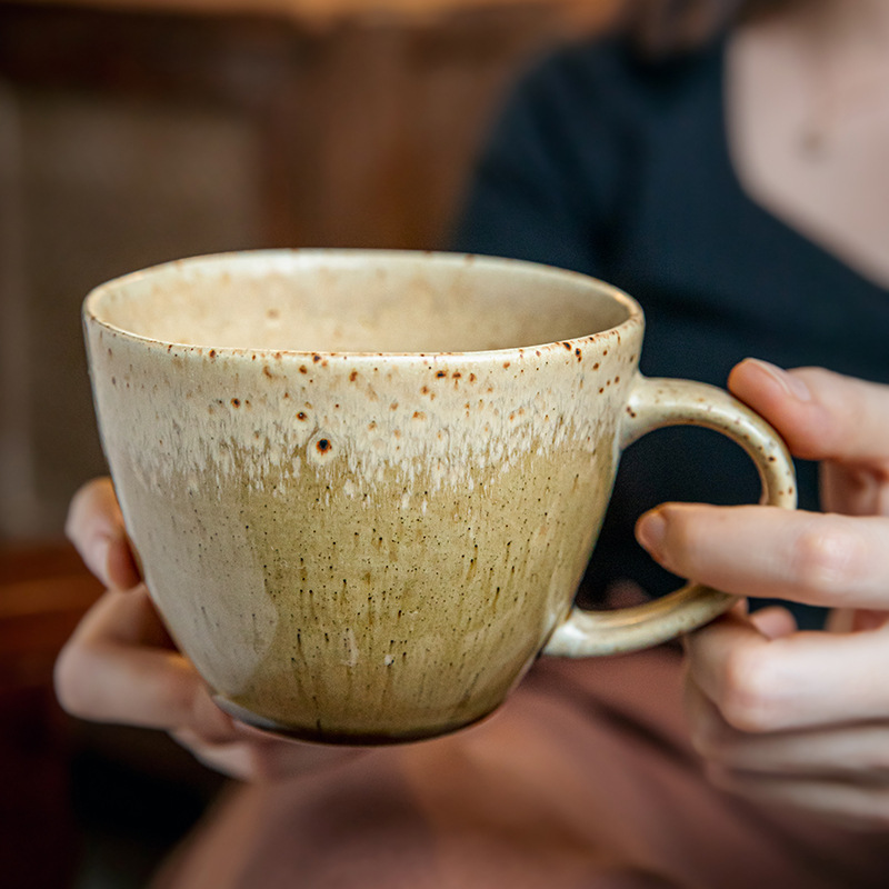 Taza vintage personalizada de gran calibre, taza de cerámica, taza de café, exportación transfronteriza japonesa
