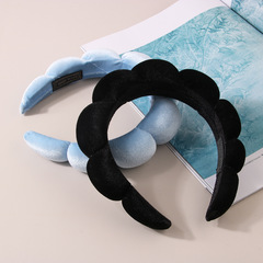 Honeycomb Hairband Same as Kong Xueler, Gentle Cream Velvet Braided High Crown French Style Outing High-end Feel
