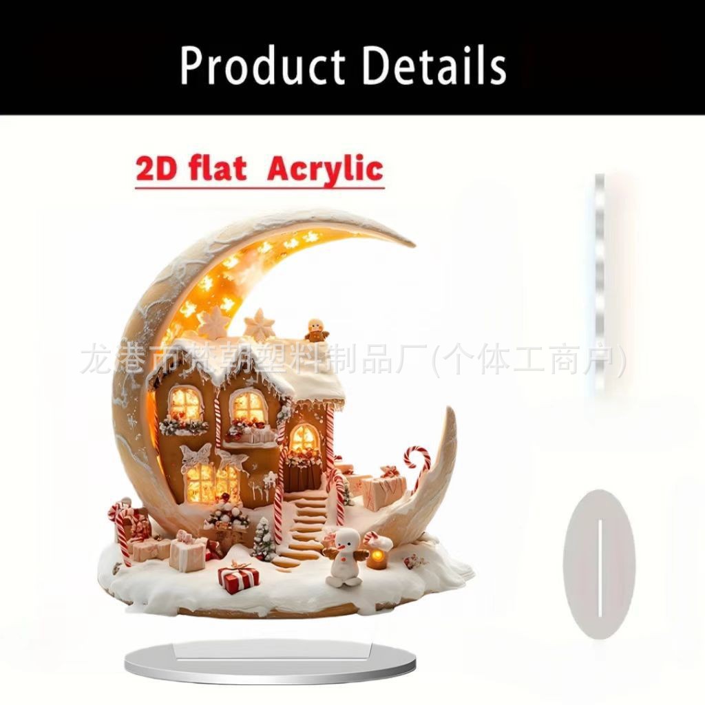 Colgante transfronterizo bohemia 15 / 20cm acrílico marca de la luna castillo artesanía decoración festiva mesa
