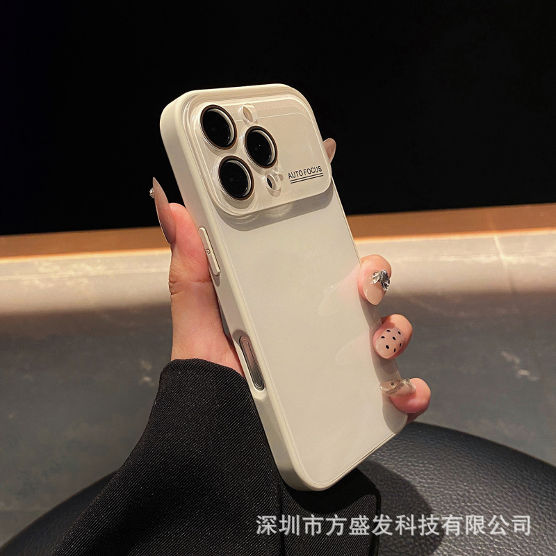 适用iPhone16promax秒变17手机壳大视窗光面玻璃冰感苹果15保护套|undefined