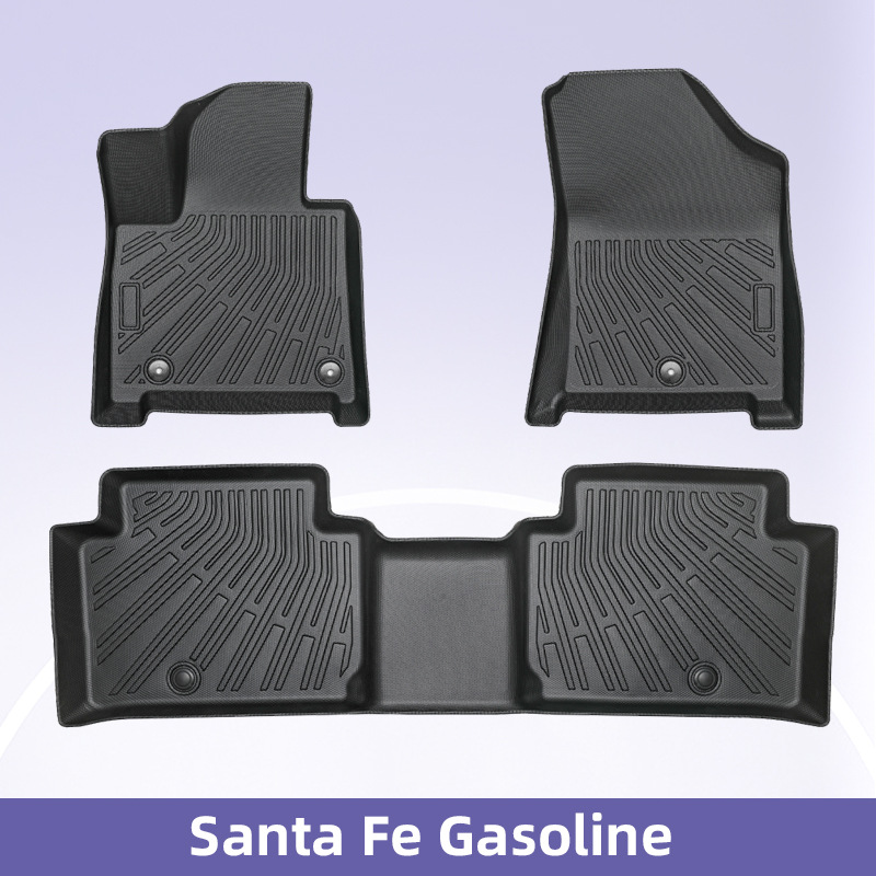 Aplicable a Corea del Sur 24 modelos modernos Santa Fe Gasolina 5 asientos 3D todo el tiempo material TPE almohadilla