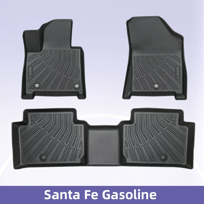 Применимо к 24 Hyundai Santa Fe Gasoline пять мест 3D всепогодный материал TPE коврики для ног автомобиля против грязи
