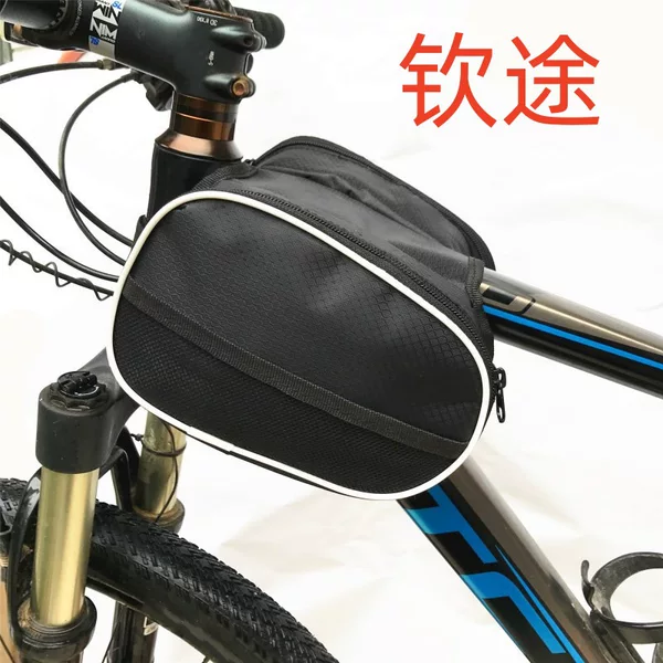 Large Capacity Bicycle Frame Bag, Upper Tube Bag, Mountain and Road Bike Riding Gear, Bicycle Bag