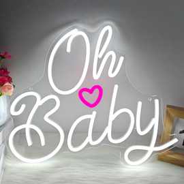 Oh,Baby跨境专供表白求婚场景所需霓虹灯礼品情侣聚会装饰挂件标
