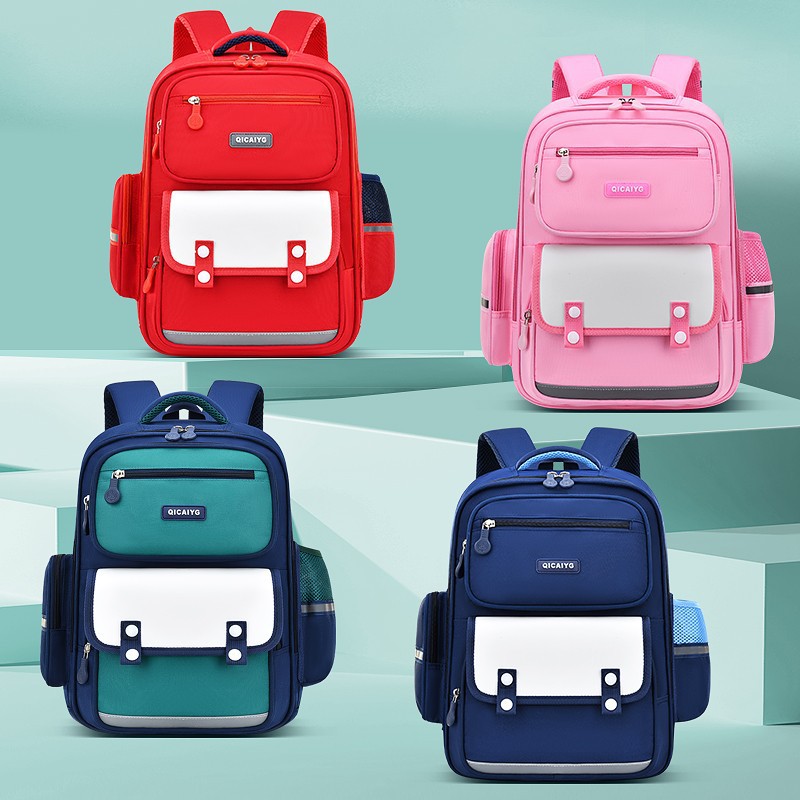 Mochila escolar para niños y niñas de estilo británico, mochila de clase para estudiantes de primaria de 1 a 6 grados, mochila ligera y resistente al desgaste.