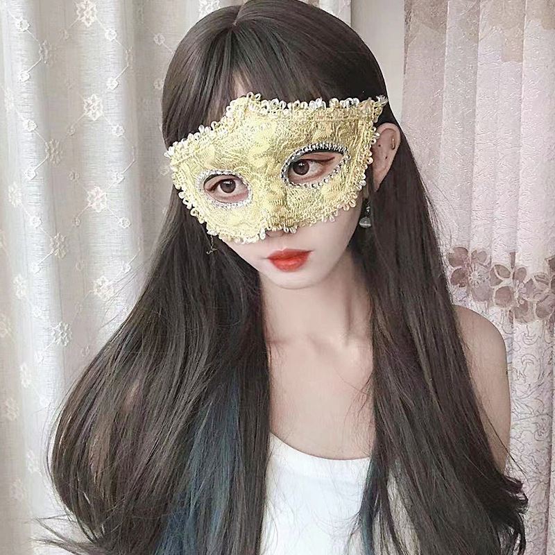 Masquerade Máscara de princesa de media cara Fiesta sexy COS Espectáculo de escenario Masquerade Pros de Halloween