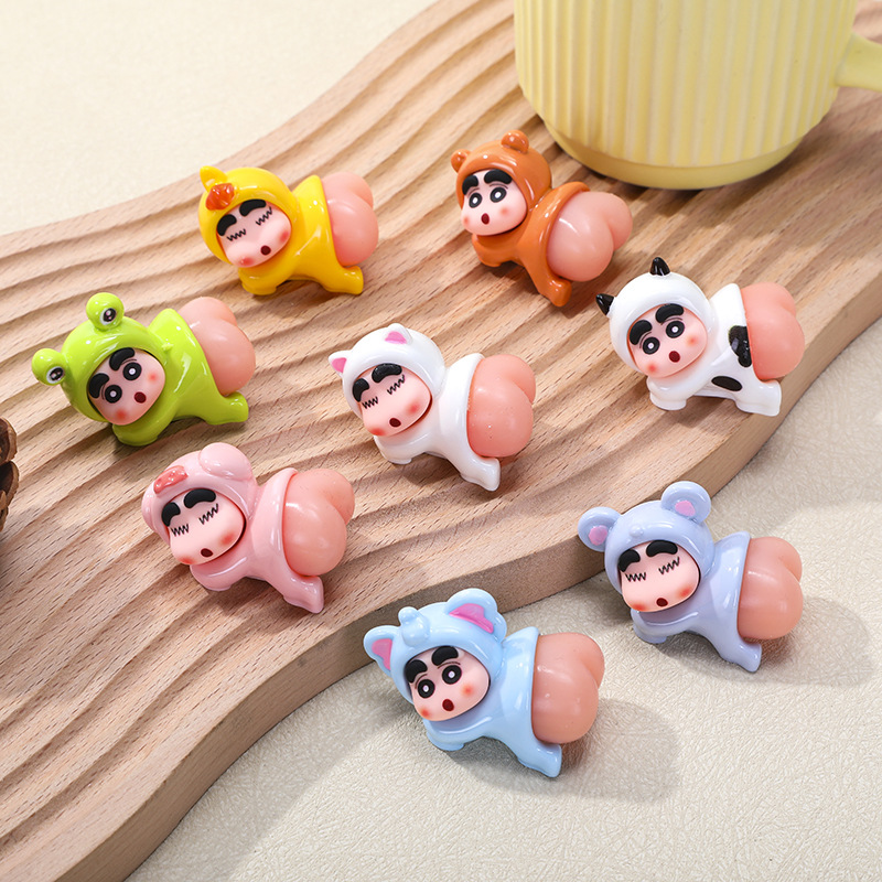 누워있는 새끼 신 블라인드 백 귀여운 DIY 쥬얼리 펜던트 키 체인 자동차 데스크탑 장식 유행 장식품
