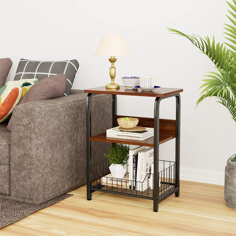 Mažo buto namo šoninė spintelė mažas kavos staliukas mažas staliukas miegamajam mažas naktinis staliukas sofa-staliukas kilnojamas daiktadėžė_voghion.com